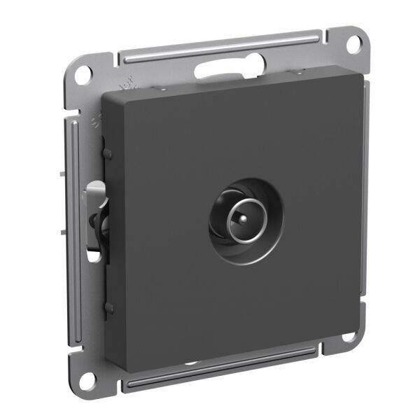 Изображение товара Розетка TV проходная 4DB, механизм, Базальт, ATN001492 Atlas Design Nature Schneider electric