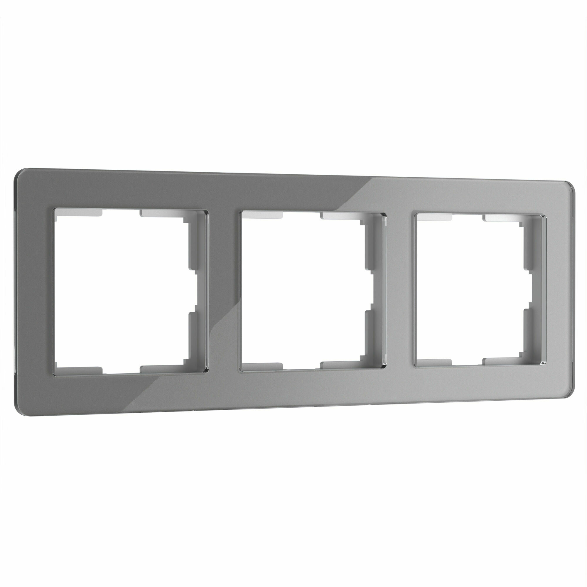 Изображение товара Рамка на 3 поста Acrylic графит W0032704 Werkel