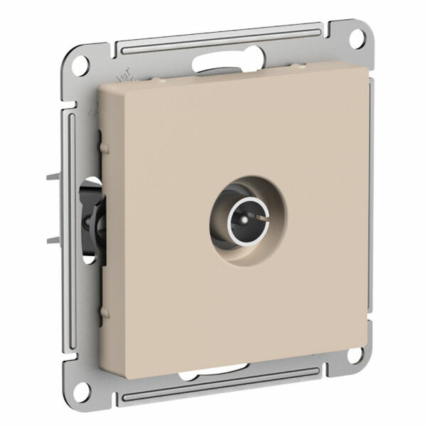 Изображение товара Розетка TV оконечная 1DB, механизм, Песочный, ATN001291 Atlas Design Nature Schneider electric