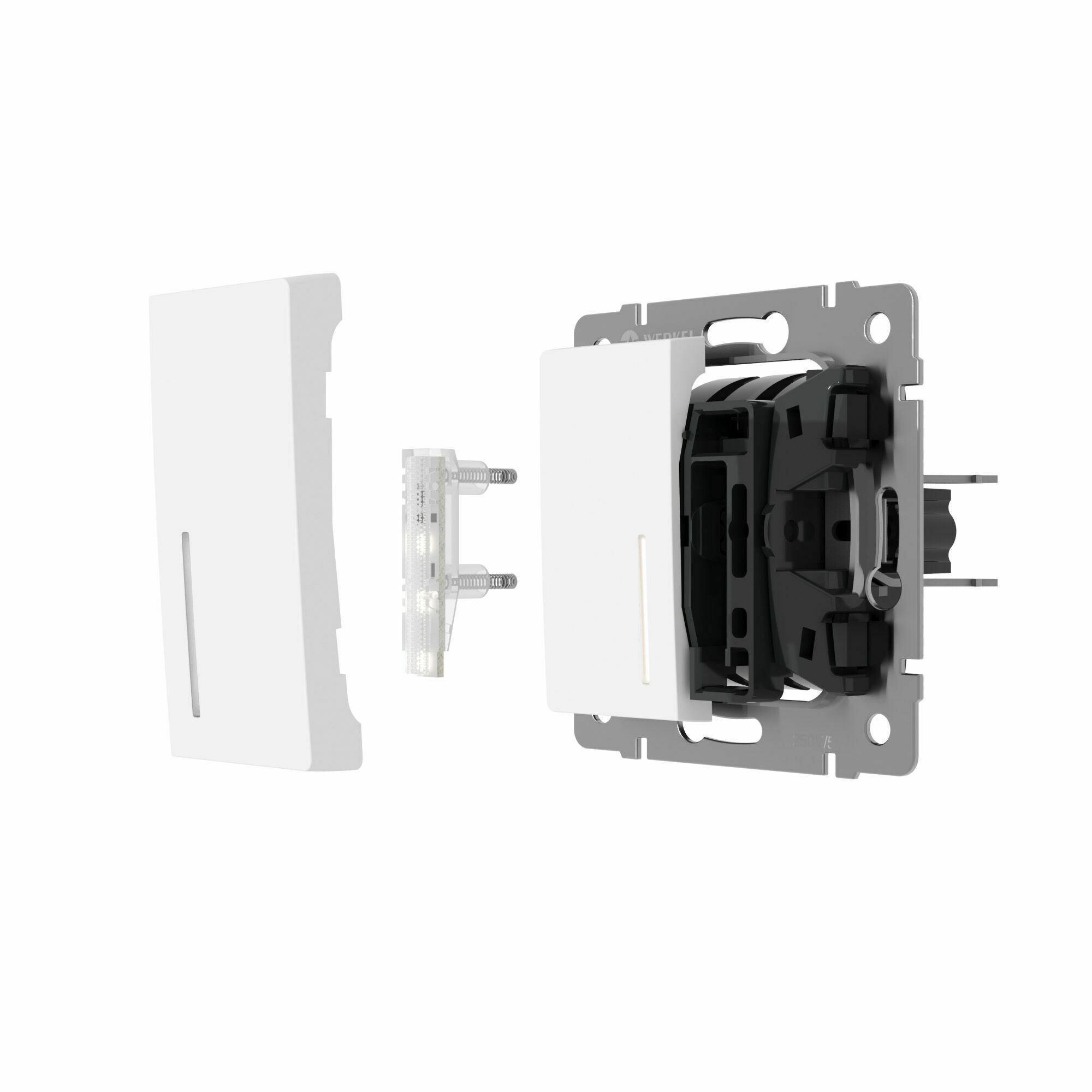 Изображение товара Блок LED подсветки для выключателя 2 шт. (белый) W8010101 Werkel