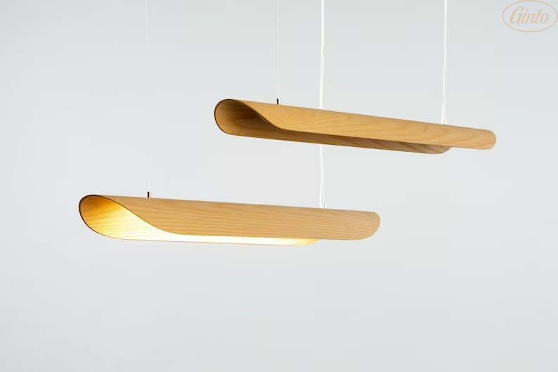 Изображение товара Подвесной светильник из дерева Flex line mini Дуб 1000