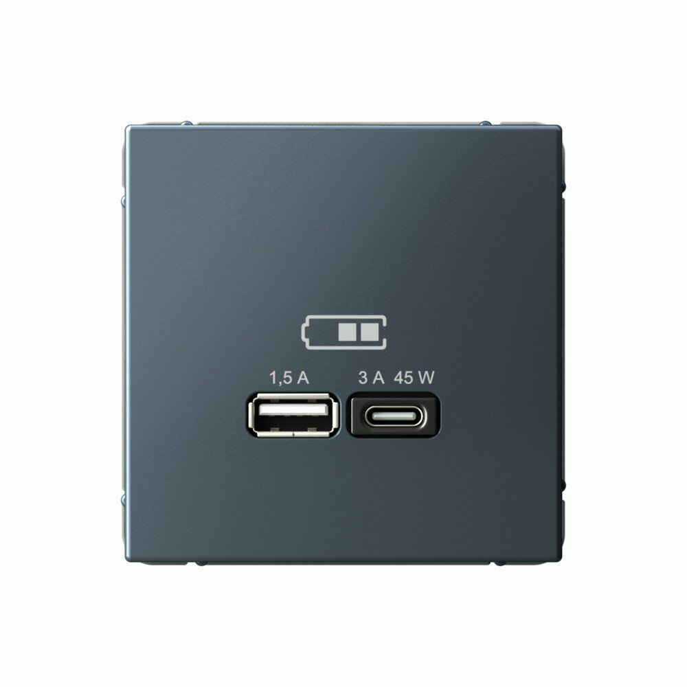 Изображение товара Высокоскоростная розетка USB А+С грифель GAL000729 ArtGallery, Systeme Electric
