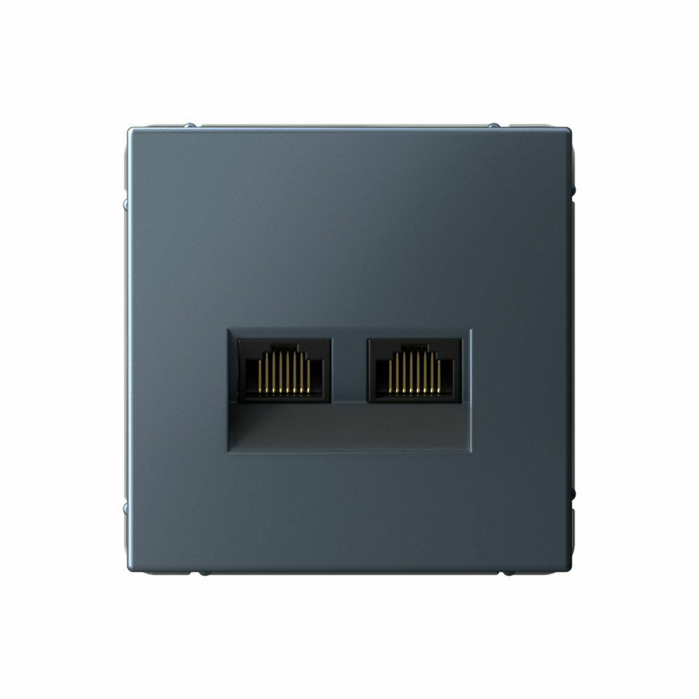 Изображение товара Розетка компьютерная, двойная RJ45+RJ45, кат.6А, грифель GAL000788 ArtGallery, Systeme Electric