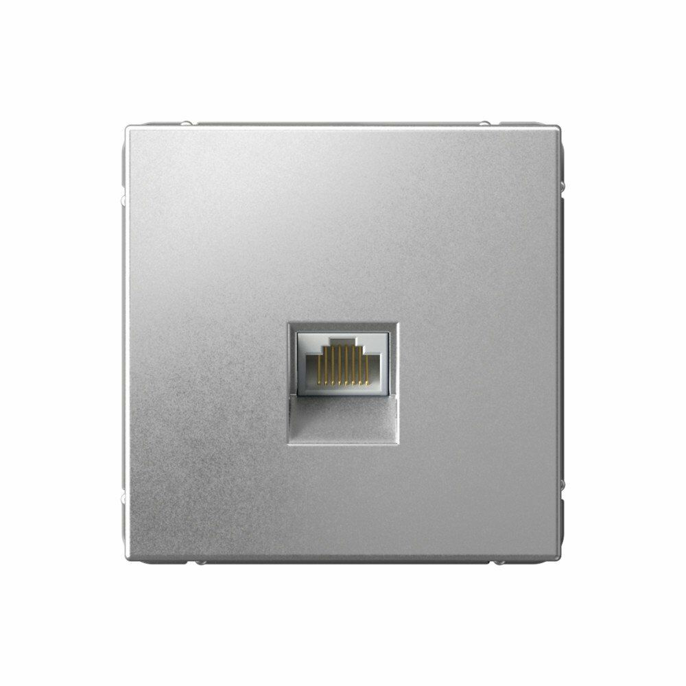 Изображение товара Розетка компьютерная RJ45, кат. 6A, алюминий GAL000386 ArtGallery, Systeme Electric