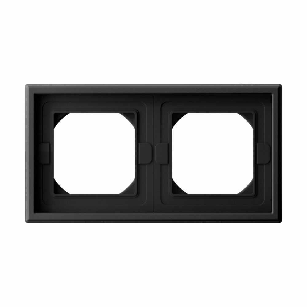 Изображение товара Рамка 2-постовая IP44 универсальная, карбон GAL441002 ArtGallery, Systeme Electric