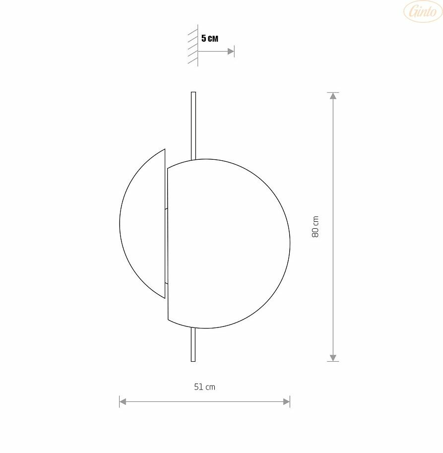 Изображение товара Светильник настенный SUN 2