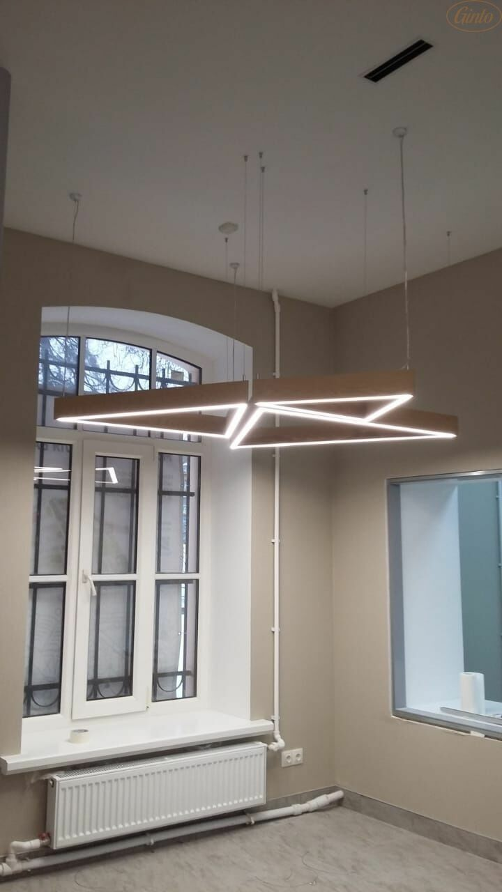 Изображение товара Светильник из дерева Delta, массив Ясень темный