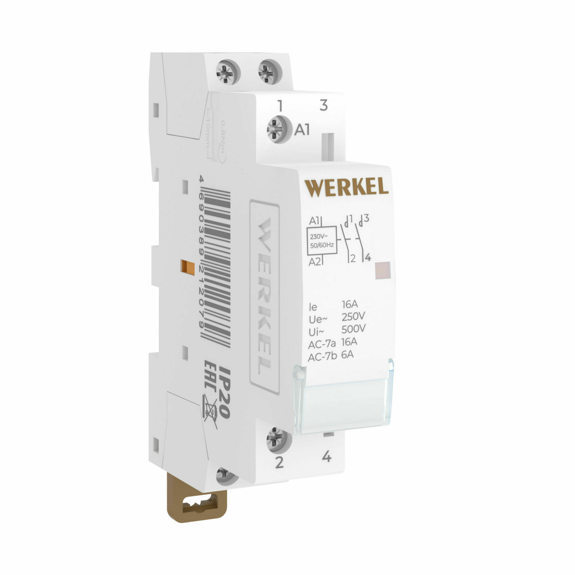 Изображение товара Контактор модульный 16 A 2NO (1 мод.) W941M16O Werkel