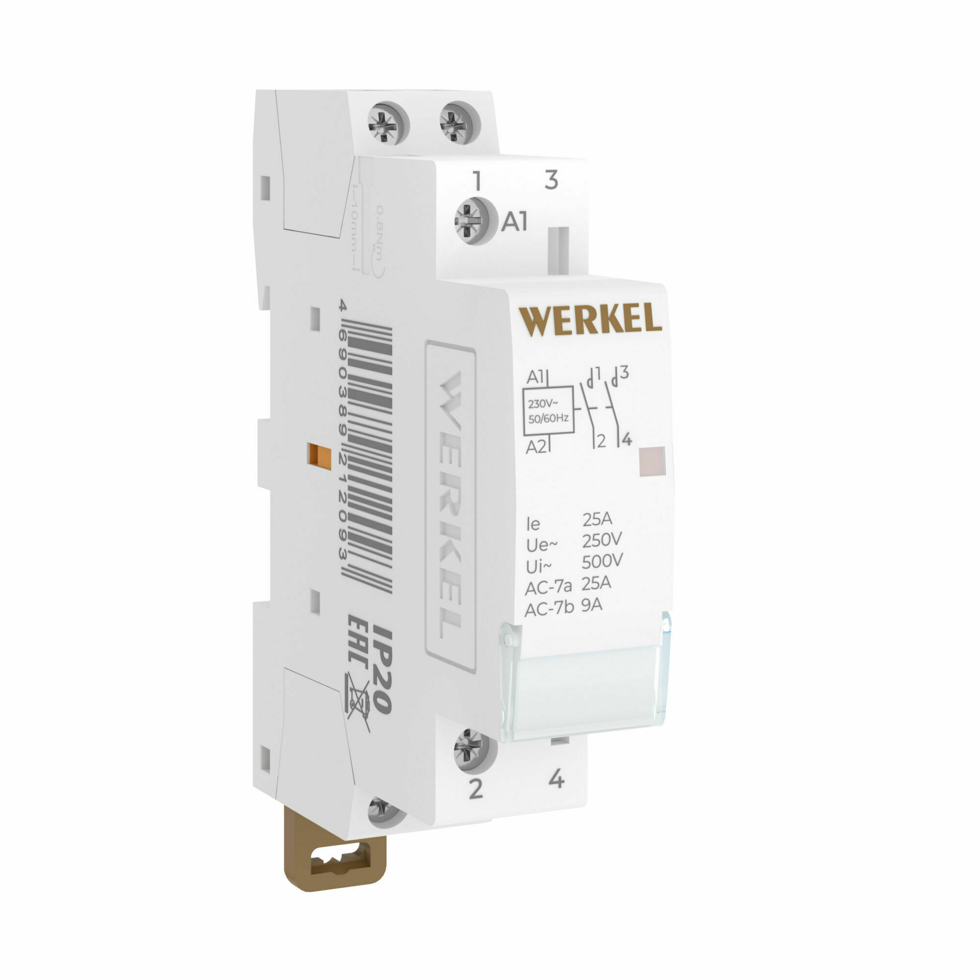 Изображение товара Контактор модульный 25 A 2NO (1 мод.) W941M25O Werkel