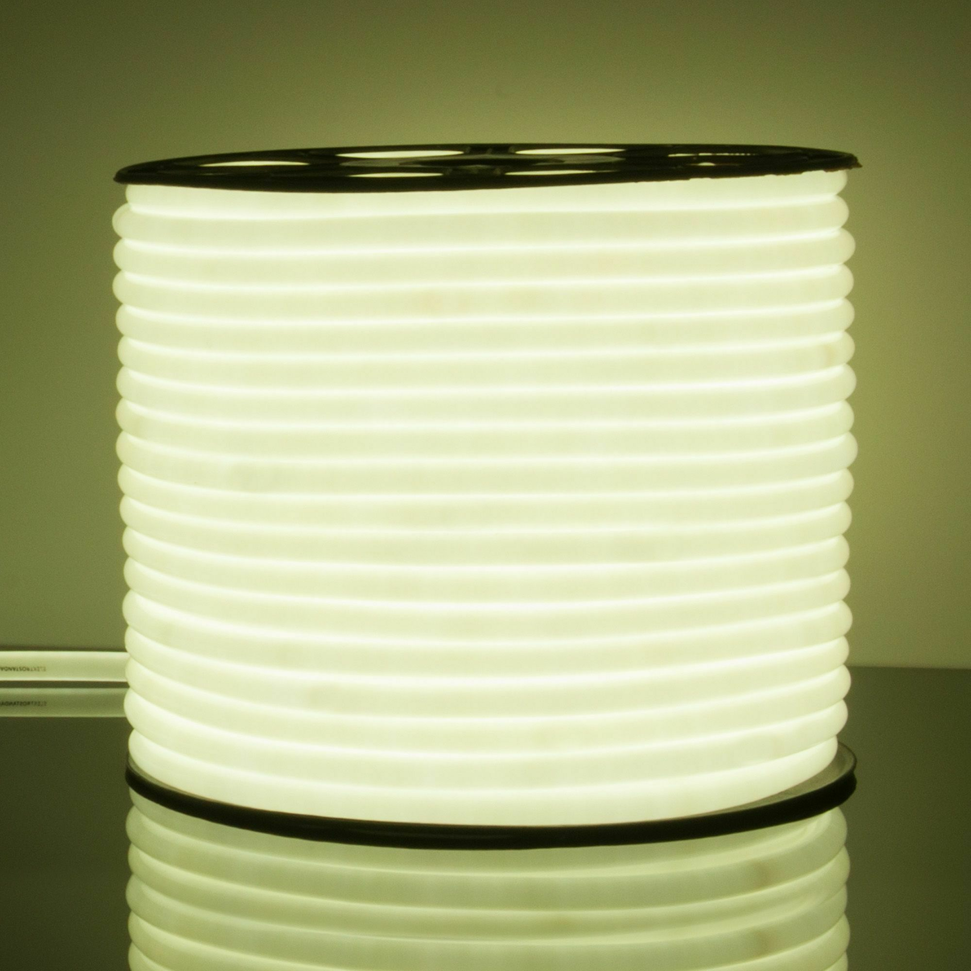 Изображение товара Светодиодный гибкий неон 220V 9,6W 144Led 2835 IP67 круглый холодный белый, 50 м Elektrostandard