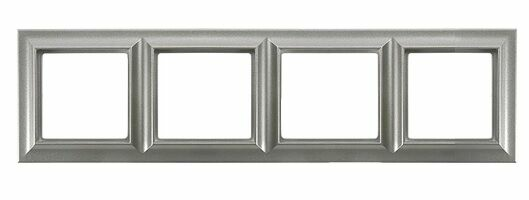 Изображение товара Рамка на 4 поста алюминий Jung Eco Profi Standart EPS484AL