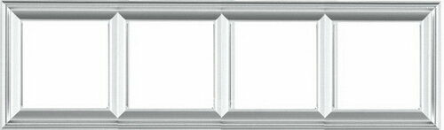 Изображение товара Рамка на 4 поста, алюминий Jung Eco Profi Deco EPD484AL