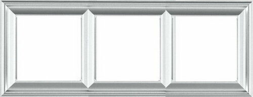 Изображение товара Рамка на 3 поста, алюминий Jung Eco Profi Deco EPD483AL