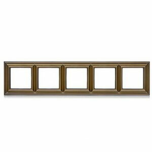 Изображение товара Рамка на 5 античная латунь Eco Profi Deco EPD485AT