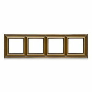 Изображение товара Рамка на 4 поста, античная латунь Eco Profi Deco EPD484AT