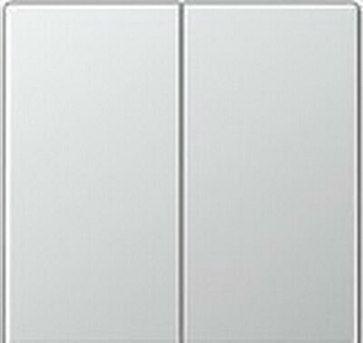 Изображение товара Выключатель двухклавишный алюминий Jung Eco Profi EP405U+EP495AL