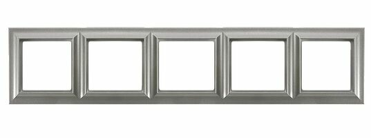 Изображение товара Рамка на 5 постов алюминий Jung Eco Profi Standart EPS485AL
