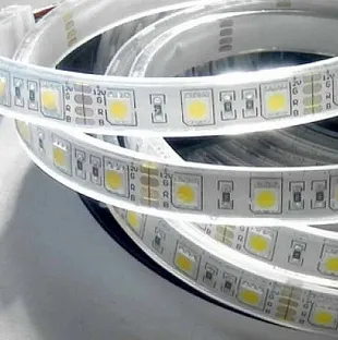 Изображение товара Светодиодная лента 5050, 60 LED/м, 14,4 Вт/м, 24В , IP68, Цвет: Теплый белый, SWG560-24-14.4-WW-68-M