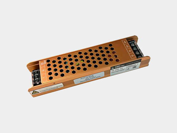 Изображение товара Блок питания для светодиодной ленты, 200Вт, 12В, YA-200-12