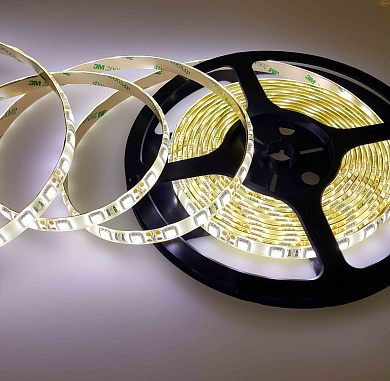 Изображение товара Светодиодная лента 5050, 60 LED/м, 14,4 Вт/м, 12В , IP66, Цвет: Нейтральный белый, SWG560-12-14.4-NW-66-M