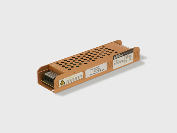 Изображение товара Блок питания для светодиодных лент компактный (узкий), 60 W, 24V, T-60-24