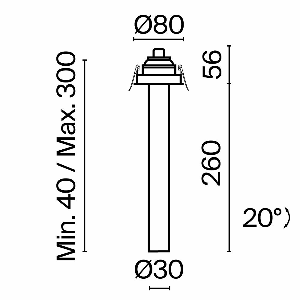 Изображение товара Встраиваемый светильник C140RS-L300-7W3K-W Focus T Maytoni