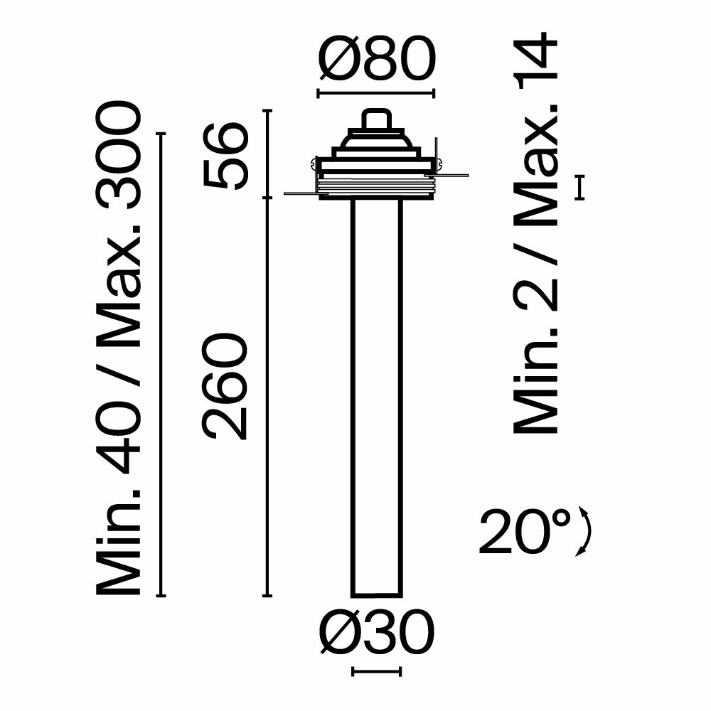 Изображение товара Встраиваемый светильник C140TRS-L300-7W3K-B Focus T Maytoni