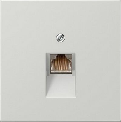 Изображение товара Розетка компьютерная светло-серый Jung LS990 EPUAE8UPOK6+LS969-1UALG