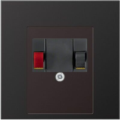 Изображение товара Аудио розетка алюминий темный Jung LS990 457205+AL2969TD