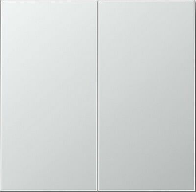Изображение товара Выключатель двухклавишный кнопочный алюминий Jung LS990 505TU+AL2995