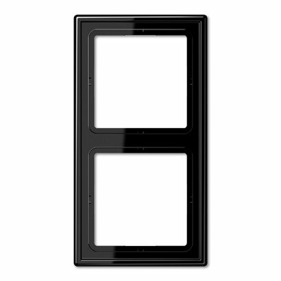 Изображение товара Рамка на 2 поста, цвет чёрный Jung LS990 LS982SW