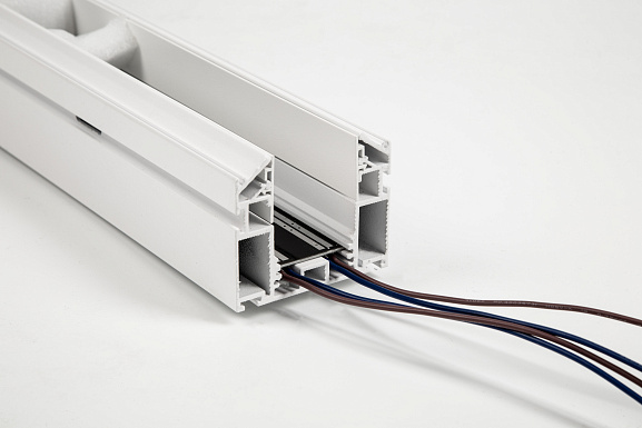 Изображение товара Шинопровод SY низковольтный встраиваемый в натяжной потолок без провода питания, белый, SY-601201-CL-2-WH