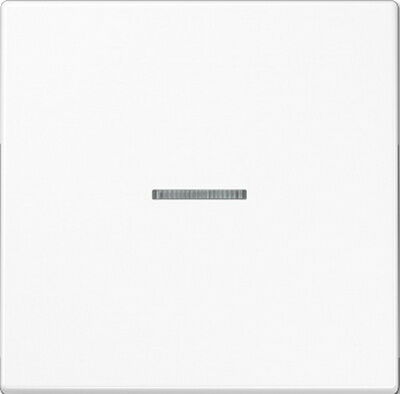 Изображение товара Выключатель одноклавишный с подсветкой белый Jung LS990 501U+90+LS990KO5WW