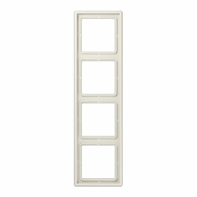 Изображение товара Рамка на 4 поста, цвет слоновая кость Jung LS990 LS984W