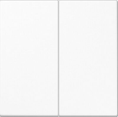 Изображение товара Выключатель двухклавишный белый Jung LS990 505U+LS995WW