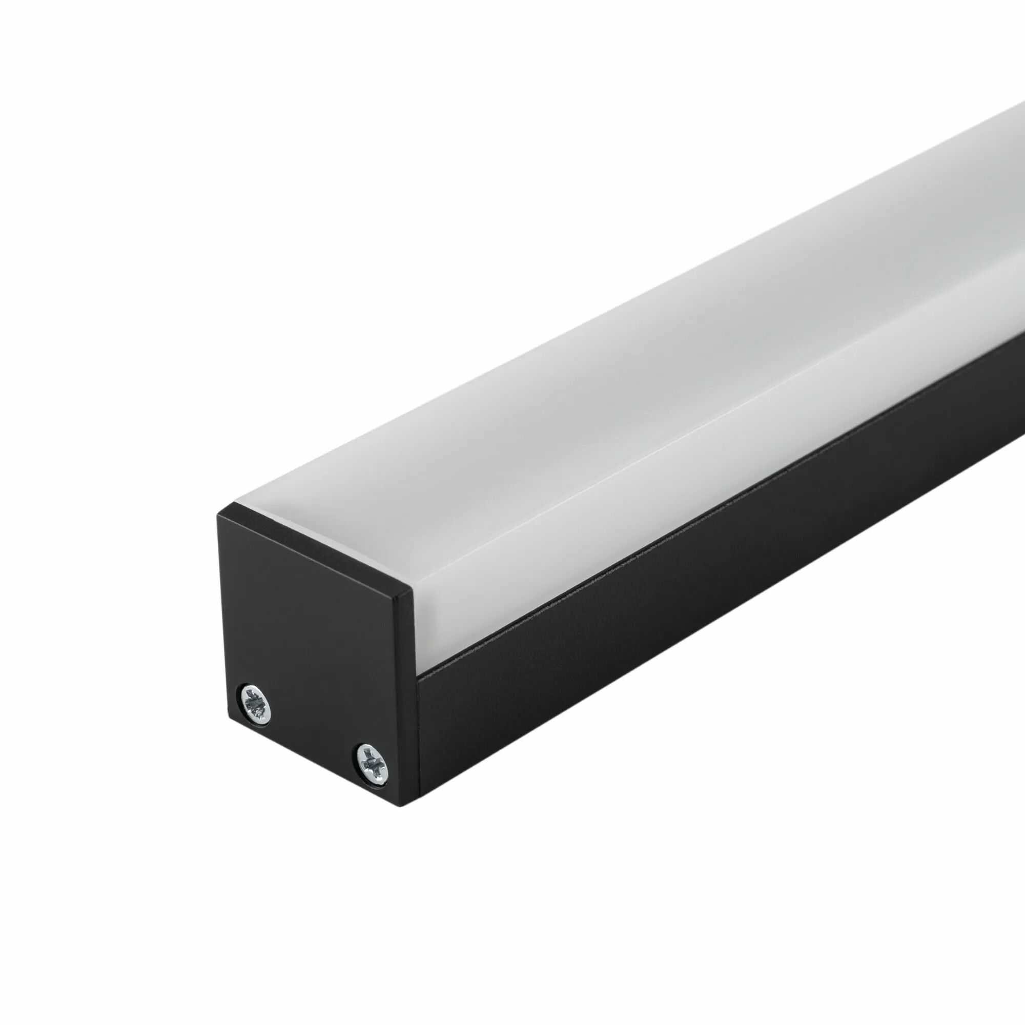 Изображение товара Профиль с экраном SL-LINE-2011M-2500 BLACK+OPAL SQUARE (Arlight, Алюминий) 027993