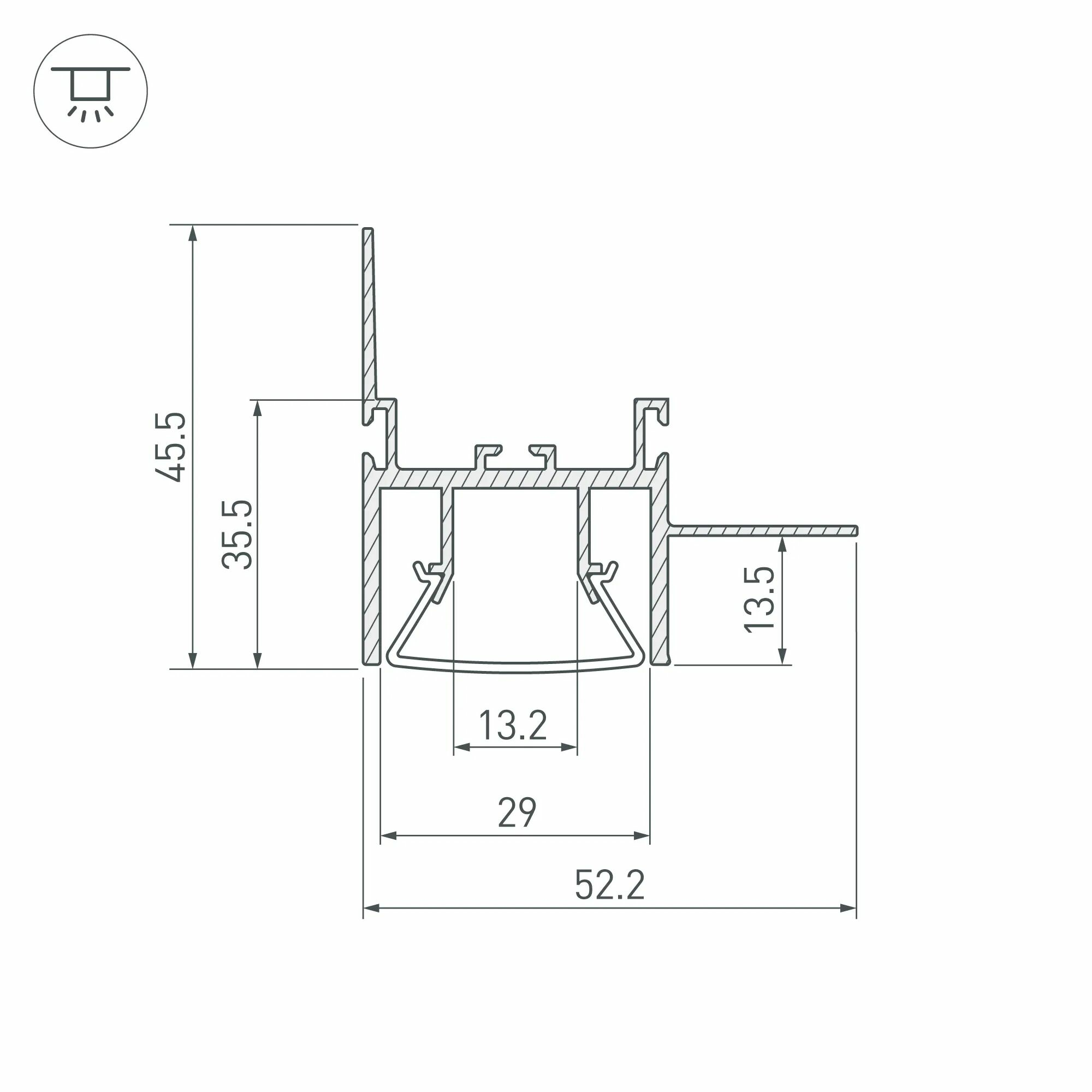 Изображение товара Подвес ARL 2x2m Set (Pad 6x1.2mm)  (Arlight, Металл) 050130