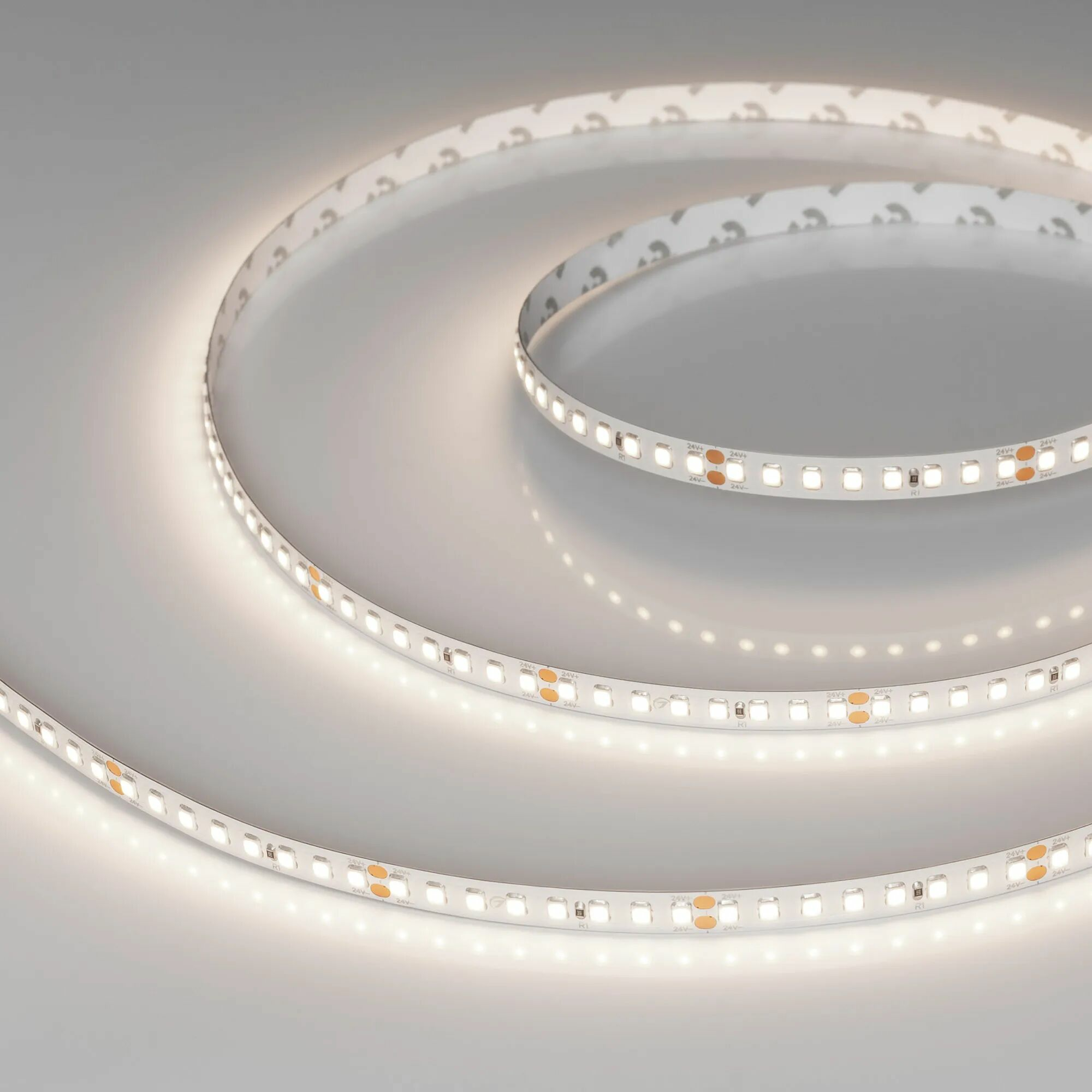 Изображение товара Светодиодная лента RT-A160-8mm 24V Day4000 (12 W/m, IP20, 2835, 5m) (Arlight, высок.эфф.150 лм/Вт) 024537(2)