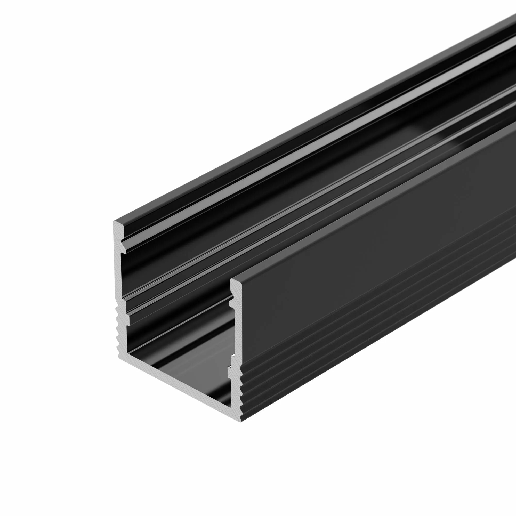 Изображение товара Профиль накладной SL-MINI-15-2000 BLACK (Arlight, Алюминий) 049020