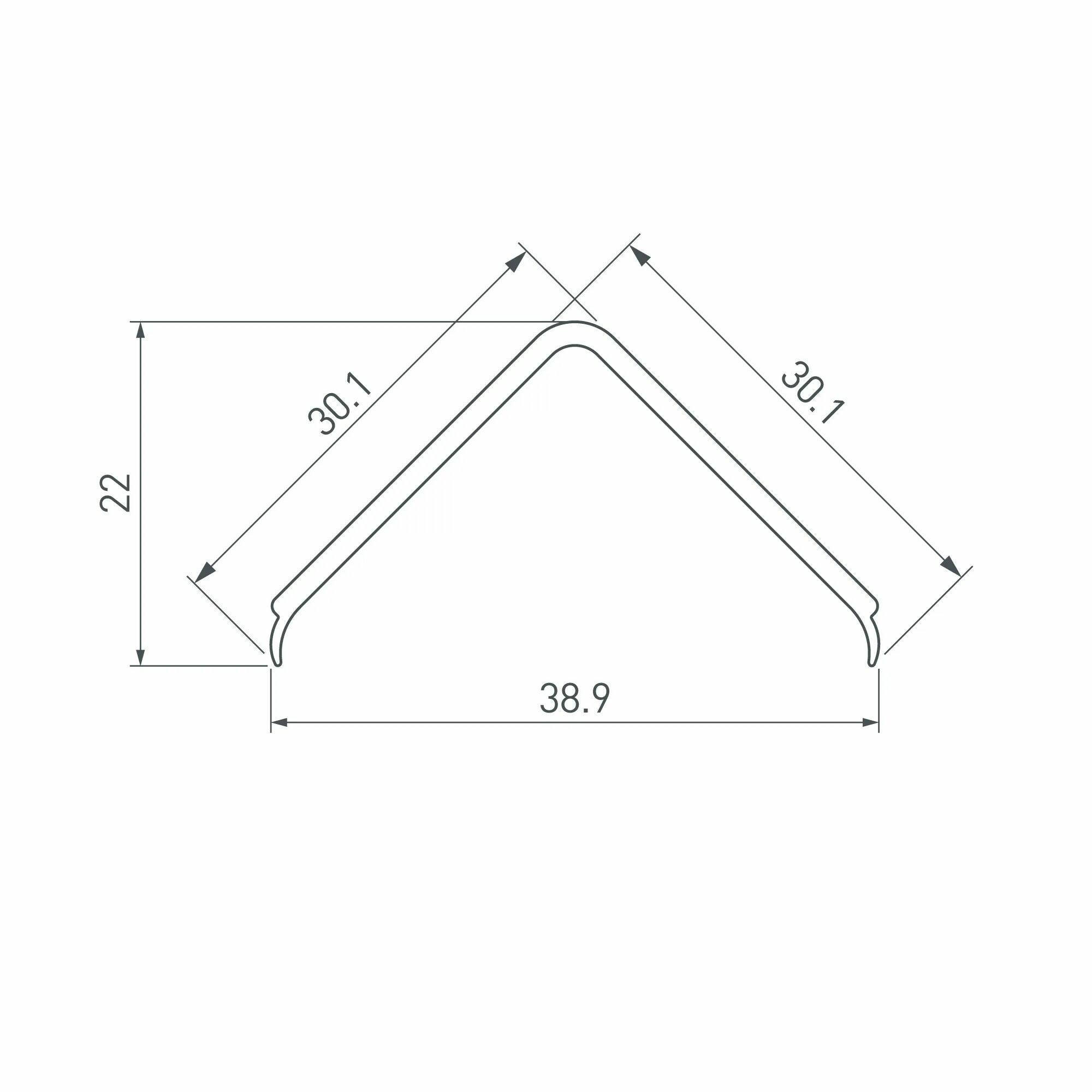 Изображение товара Экран матовый KLUS-P45-2000 Square OPAL (Arlight, Пластик) 020901