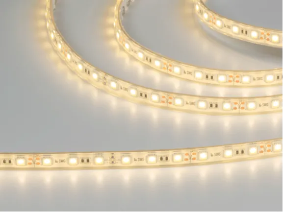 Изображение товара Светодиодная лента 5050, 60 LED/м, 14,4 Вт/м, 12В , IP68, Цвет: Теплый белый, SWG560-12-14.4-WW-68-M