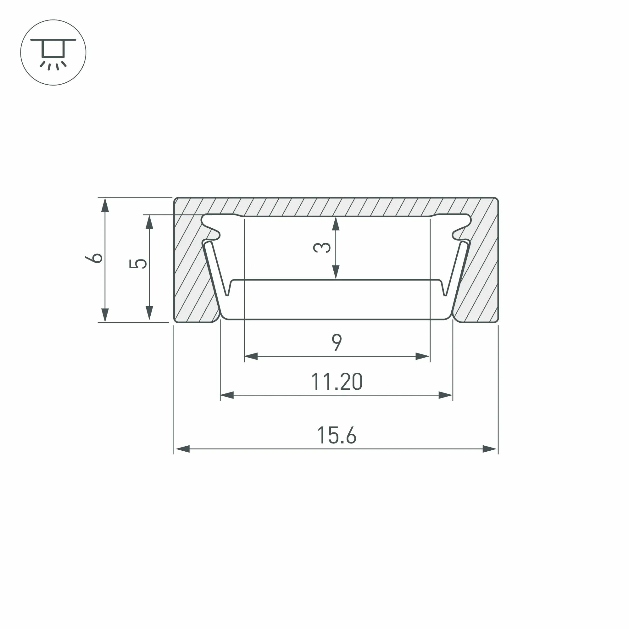 Изображение товара Заглушка SL-MINI-10 глухая (Arlight, Пластик) 049411