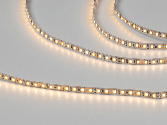 Изображение товара Светодиодная лента 2835, 120 LED/м, 9,6 Вт/м, 12В , IP20, Цвет: Теплый белый, SWG2120-12-9.6-WW-M