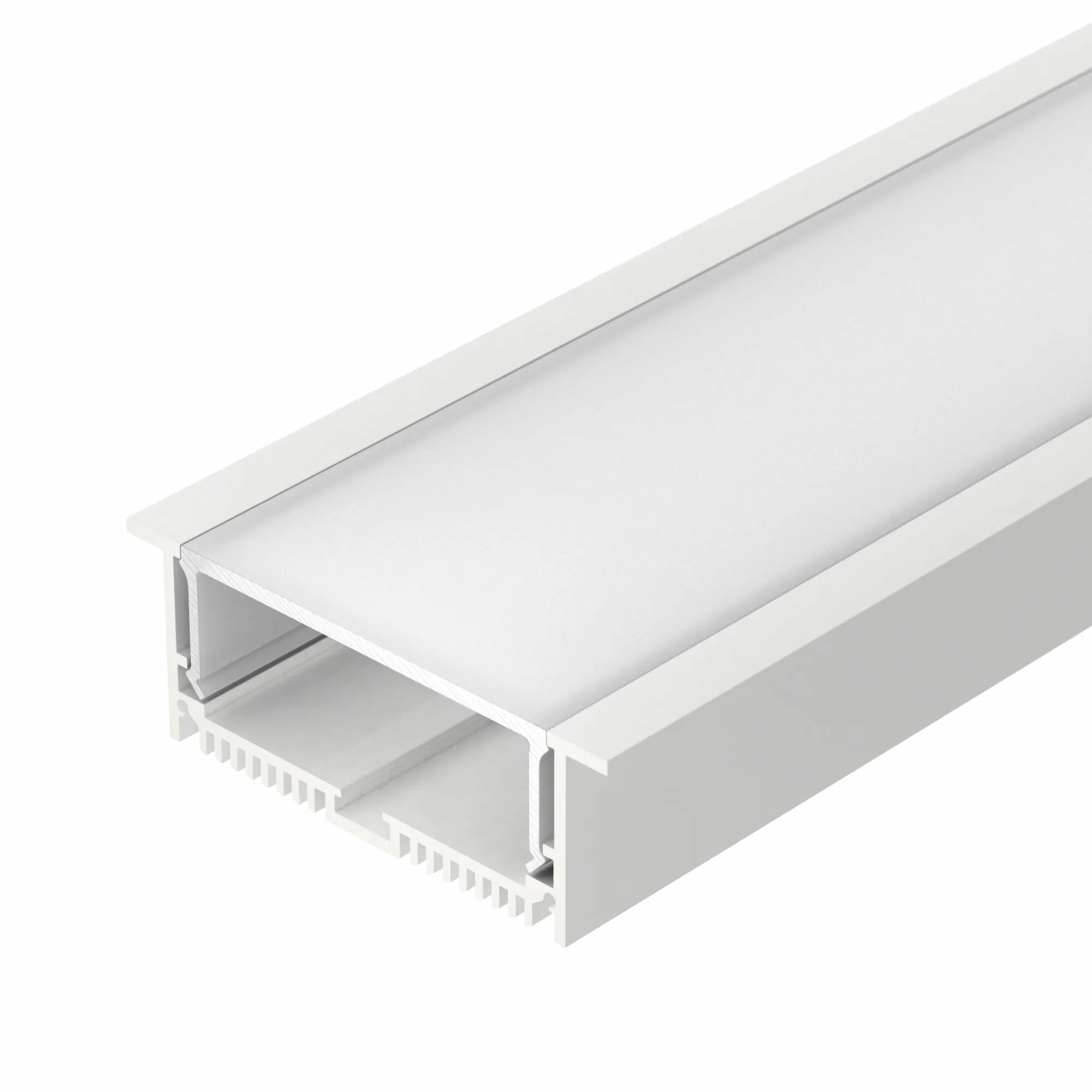 Изображение товара Профиль с экраном SL-LINIA88-F-2500 WHITE+OPAL (Arlight, Алюминий) 021373