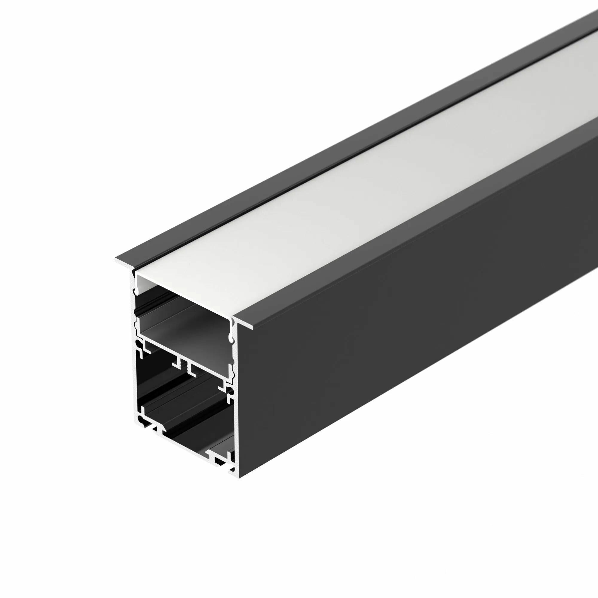 Изображение товара Профиль SL-LINIA52-3L-F-2000 ANOD BLACK (Arlight, Алюминий) 044685