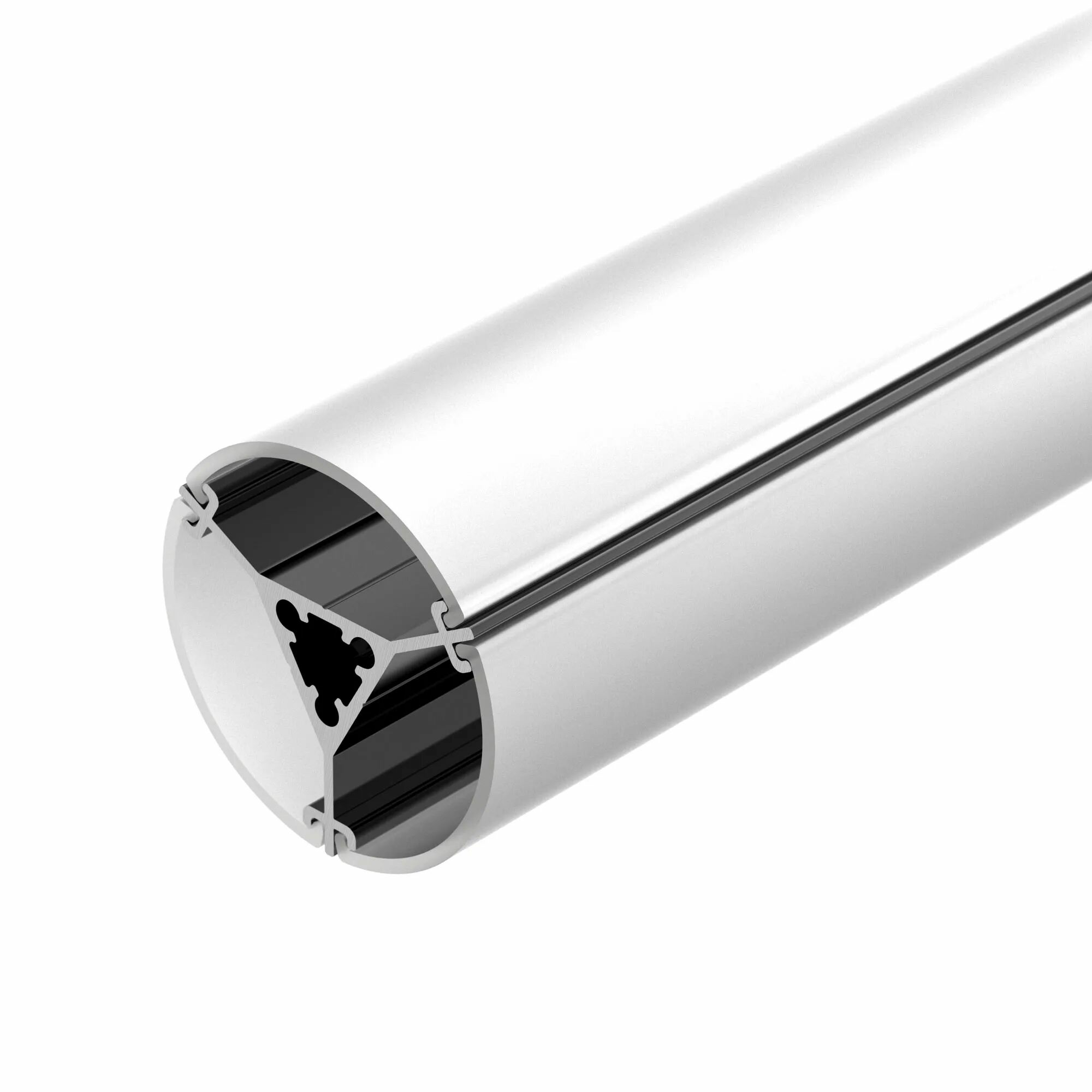 Изображение товара Профиль ROUND-D36-360-2500 ANOD BLACK (Arlight, Алюминий) 050250