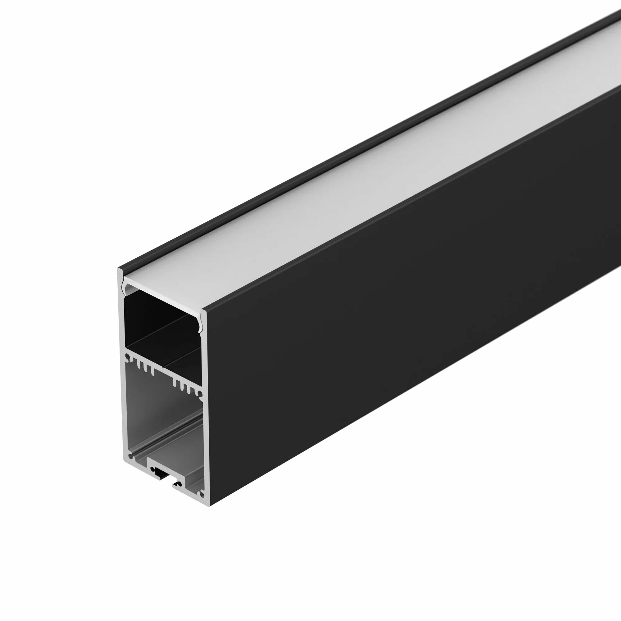 Изображение товара Профиль с экраном SL-LINE-3667-2500 BLACK+OPAL (Arlight, Алюминий) 027987
