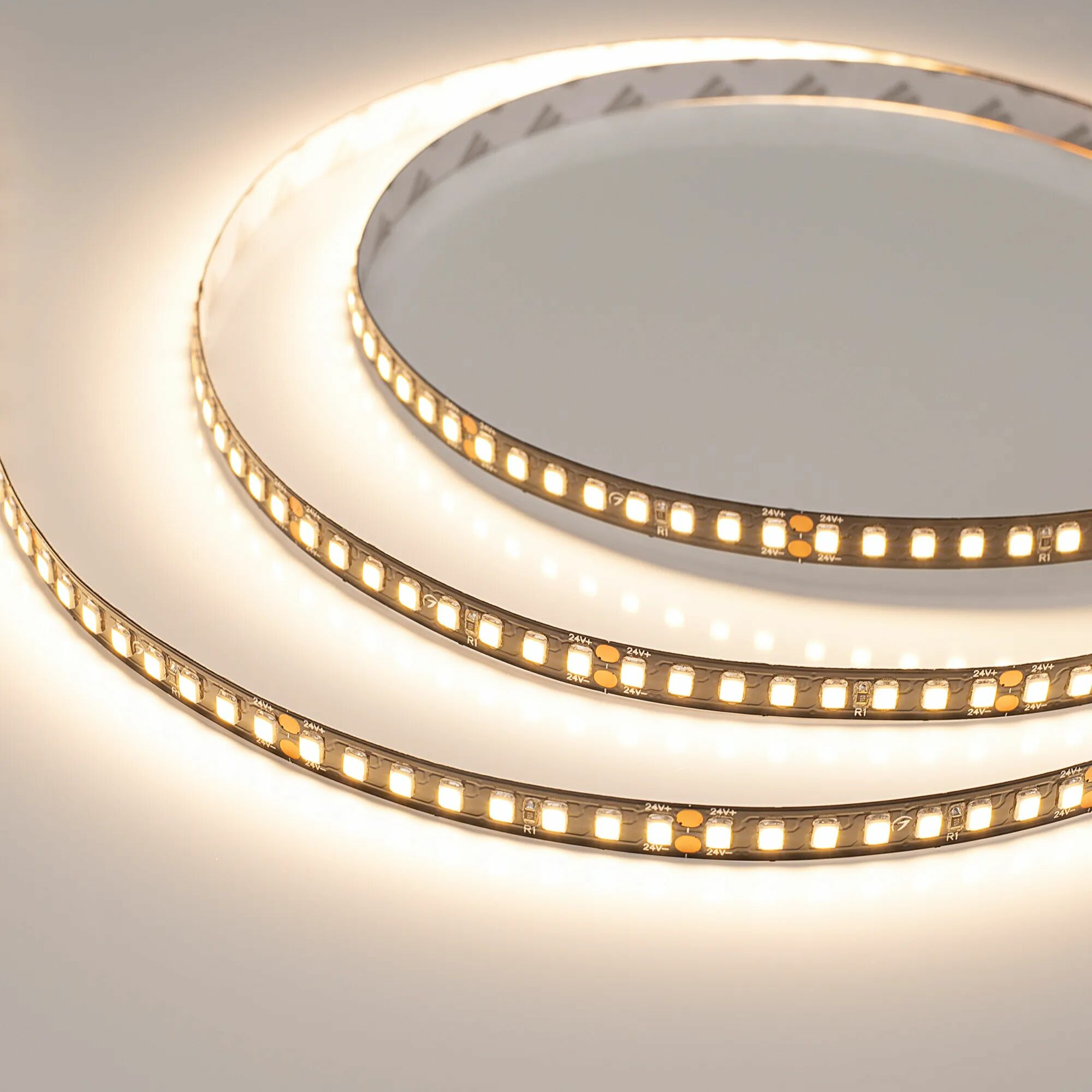 Изображение товара Светодиодная лента RT-A160-BLACK-8mm 24V Warm3000 (12 W/m, IP20, 2835, 5m) (Arlight, высок.эфф.150 лм/Вт) 029426(2)