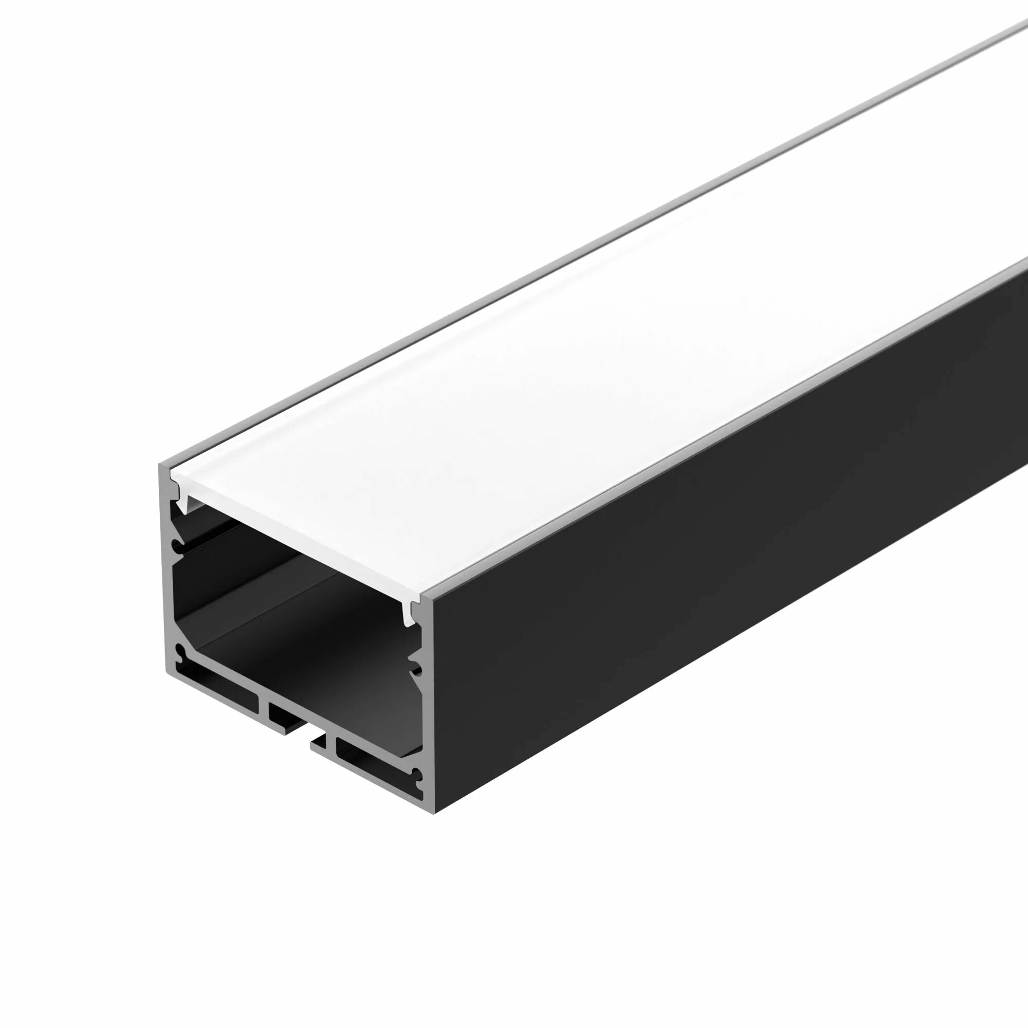 Изображение товара Профиль с экраном SL-LINE-4932-2500 BLACK+OPAL (Arlight, Алюминий) 027988