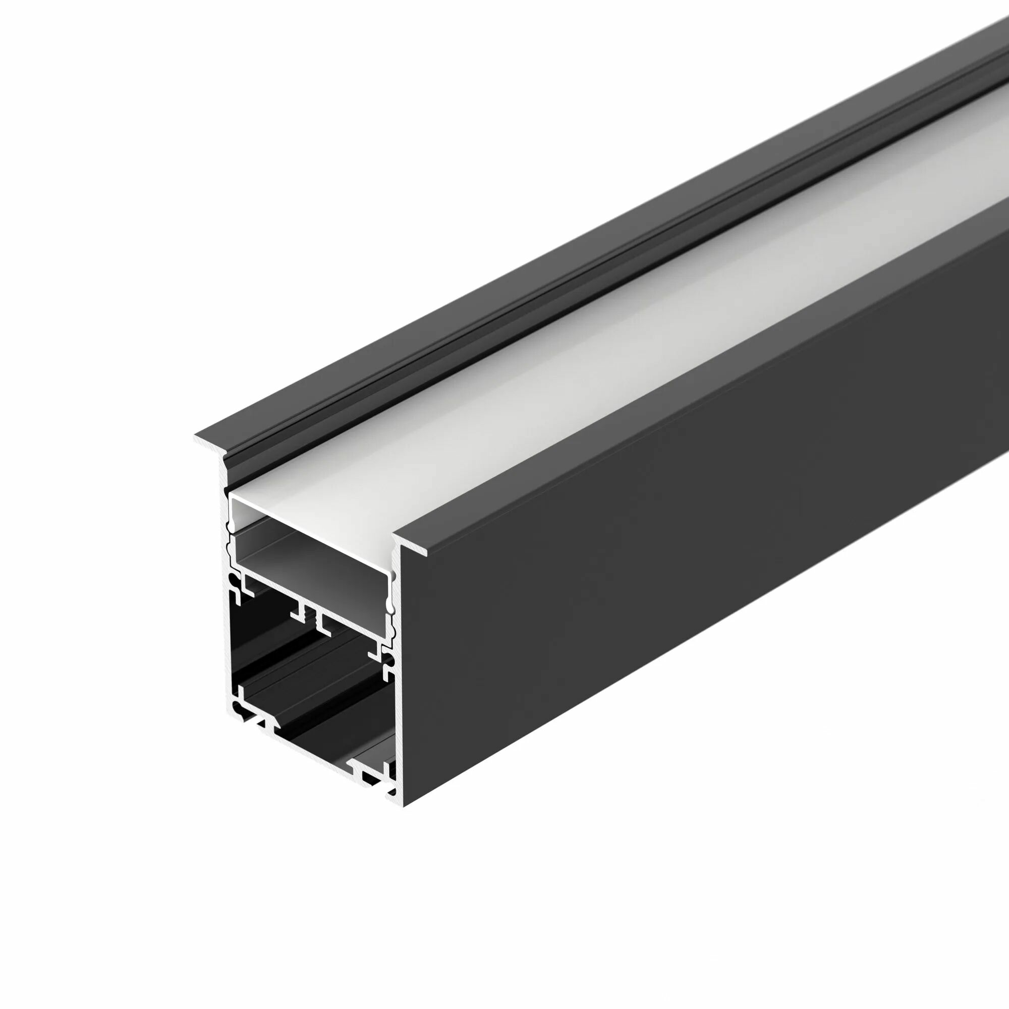 Изображение товара Профиль SL-LINIA52-3L-F-2000 ANOD BLACK (Arlight, Алюминий) 044685